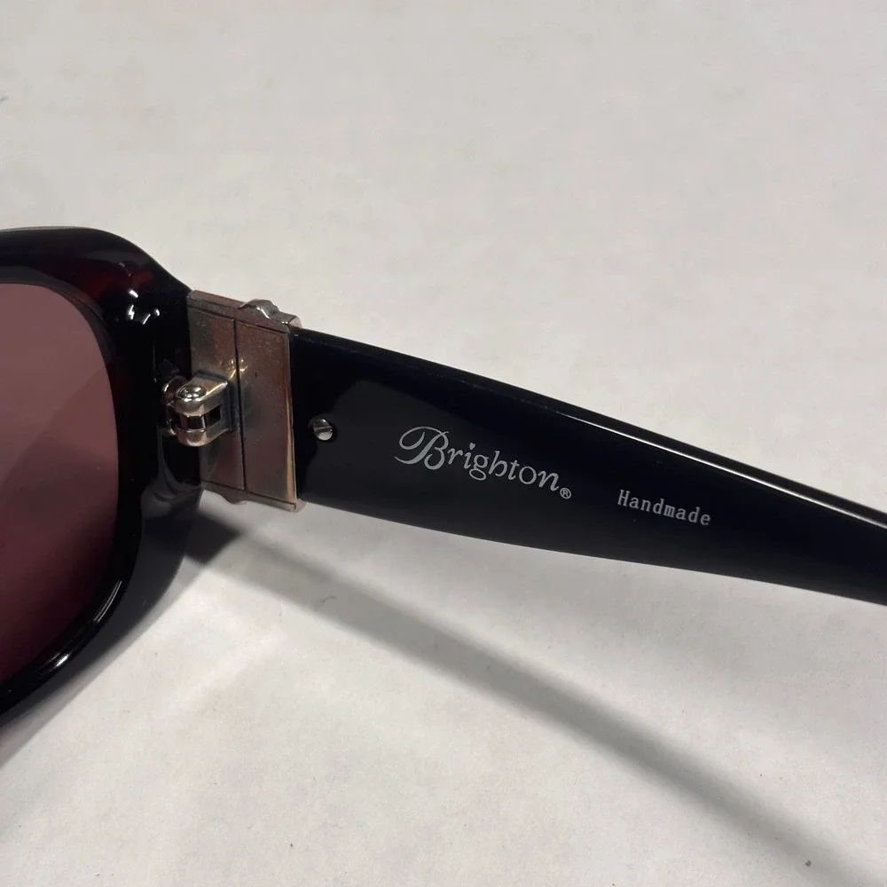 Brighton Neptunes Rings Sunglasses A12537-135 Tortoise Shell Crystal Trim Case